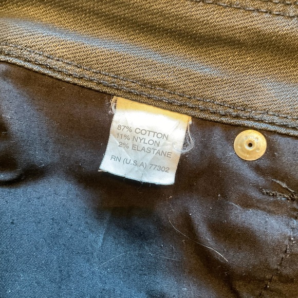 Zara Woman Zip Leg Mid Rise 5-Pocket Nylon Stretch Jeans Black leather look Sz 4 - Picture 7 of 10